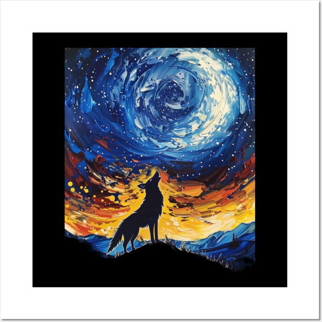 Wolf Silent Shadows Wall Art by Zombie Girlshop